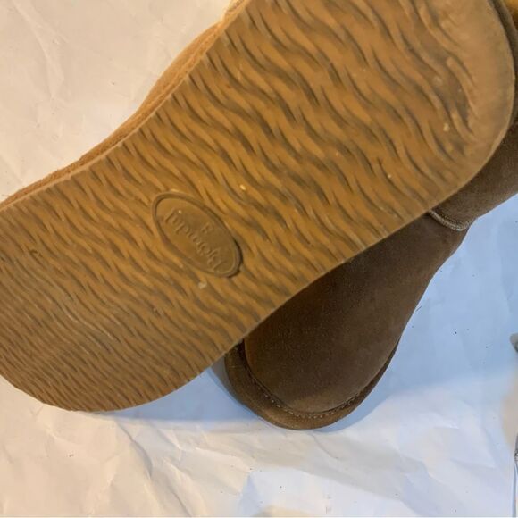 Bjorndal Women Size 8 Mid Calf Boots Sheepskin Lined Leather Tan Fall Winter - Picture 5 of 15